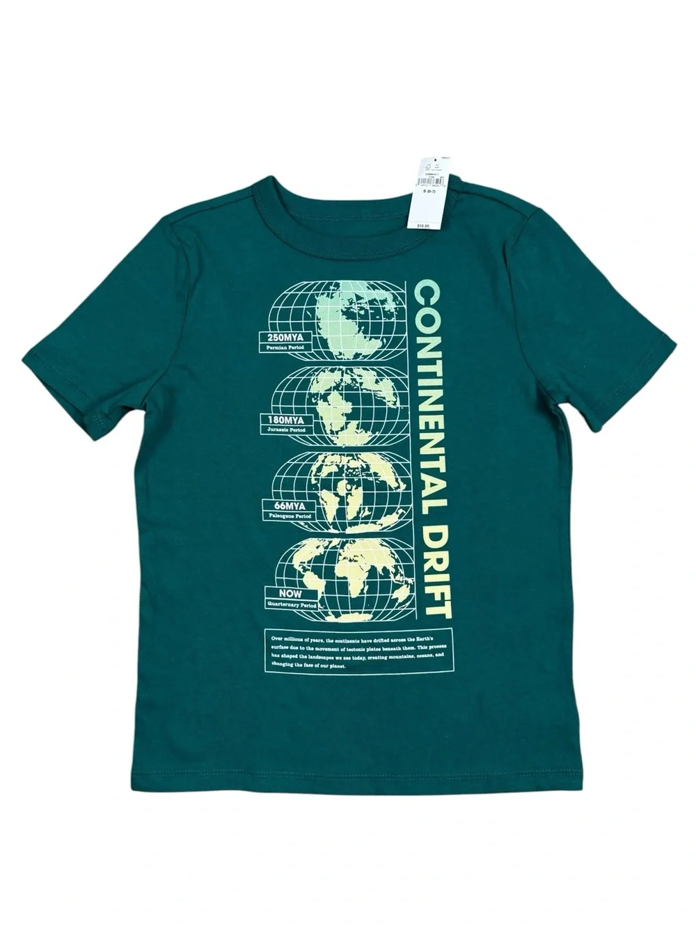 GAP Continental Drift Tee Shirt Small 6/7 NWT